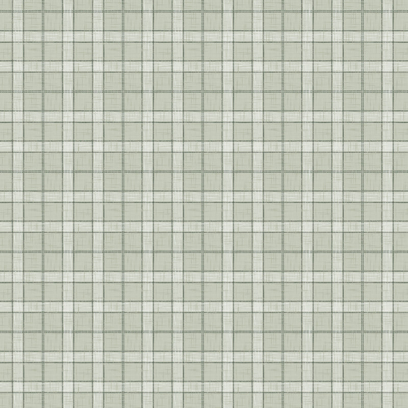 Woven Green Check Vinyl Oilcloth Tablecloth