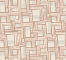 Retro Weave Blush Vinyl Oilcloth Tablecloth