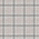 Grey Plaid Tartan  vinyl tablecloth OVAL 220cm x 140cm-Warehouse Clearance