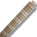 Beige and Cream Tablecloth Check PVC Vinyl Tablecloth 20 Metres Roll