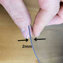 2mm Thick Clear Table Protector 100cm - All Lengths available