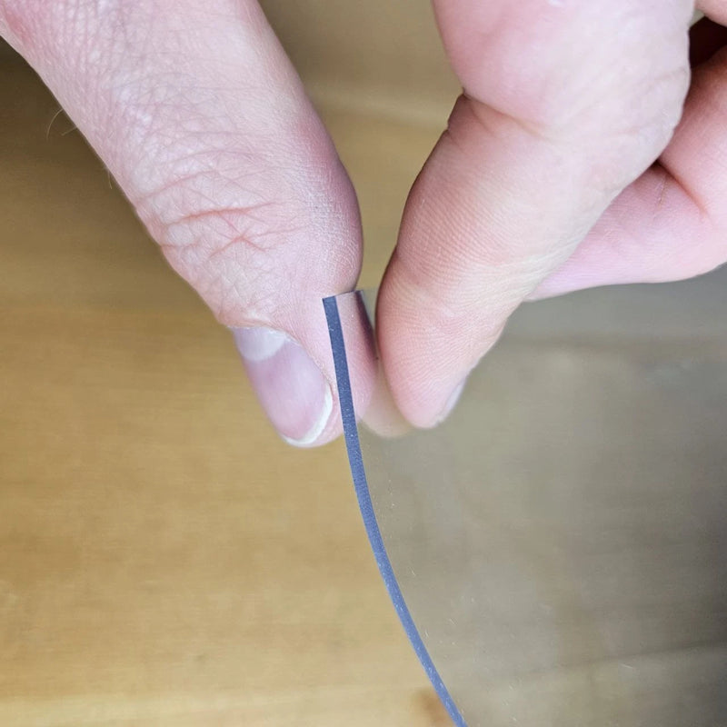 2mm Thick Clear Table Protector 100cm - All Lengths available