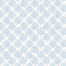 Autumn Leaves Blue Tex Vinyl Oilcloth Tablecloth