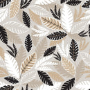 Taupe Jungle Vinyl Oilcloth Tablecloth