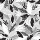 Monochrome Jungle Vinyl Oilcloth Tablecloth