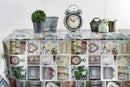 Garden Wedding Squares Vinyl Oilcloth Tablecloth