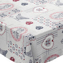 Love Chickens PVC Vinyl Wipe Clean Tablecloth  140cm x 140cm Warehouse Clearance