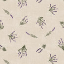 Rustic Lavender Sprig Vinyl Oilcloth Tablecloth