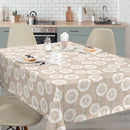 Modern Dandelion Print Vinyl Oilcloth Tablecloth