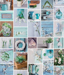 Home Turquoise Vinyl Tablecloth