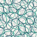 Squiggles Teal Tex Vinyl Tablecloth