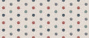 Harbour Dots Blue Grey and Dusty Brick Red Vinyl Oilcloth Tablecloth
