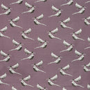 Pheasant Mauve Heather Oilcloth Tablecloth
