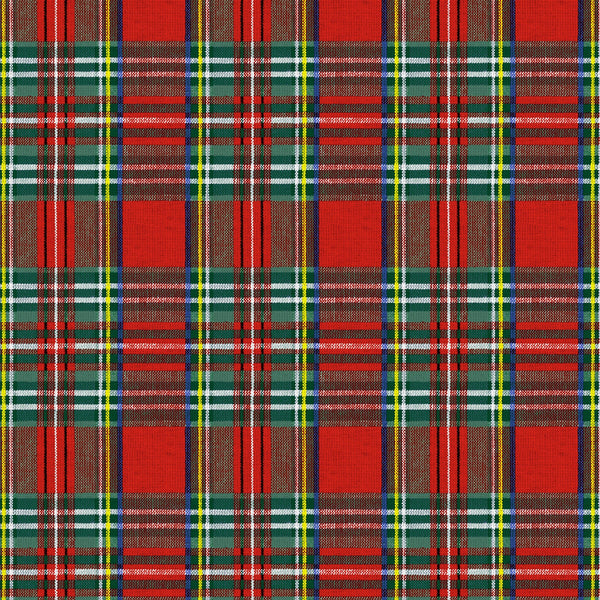 Highland Coastal Tartan Check Red Vinyl Oilcloth Tablecloth