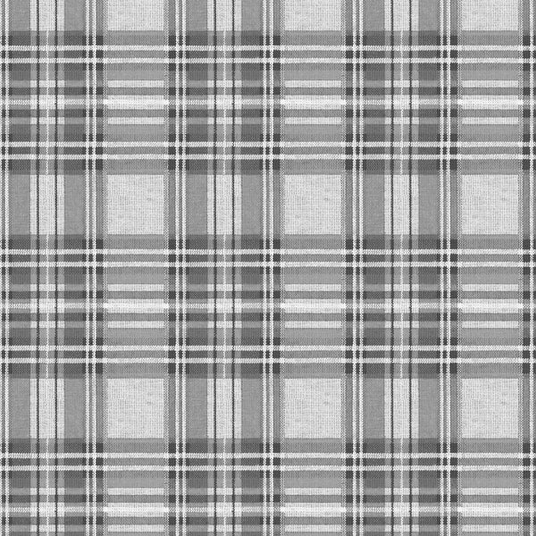 Highland Coastal Tartan Check Grey Vinyl Oilcloth Tablecloth