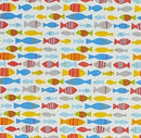 Finn Fish Paintbox Oilcloth Tablecloth