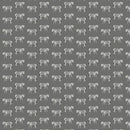 Zebra Reserve Design Charcoal Oilcloth Tablecloth