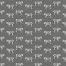 Zebra Reserve Design Charcoal Oilcloth Tablecloth
