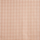 Gingham Check Burnt Orange Cotton Oilcloth Tablecloth