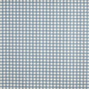 Gingham Check Denim Blue Cotton Oilcloth Tablecloth