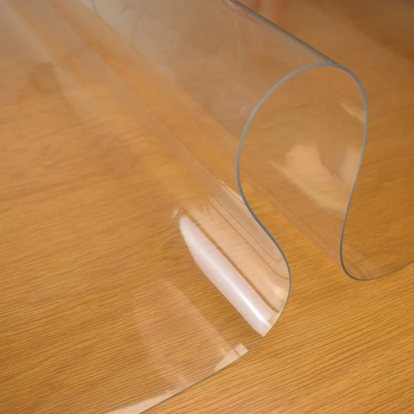 Thick Clear Table Protector Semi Circle 150cm