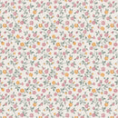 Ditsy Floral Vine Pink Vinyl Oilcloth Tablecloth