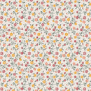 Ditsy Floral Vine Yellow Vinyl Oilcloth Tablecloth