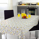 Ditsy Floral Vine Purple Vinyl Oilcloth Tablecloth