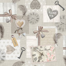 I Love You Vinyl Oilcloth Tablecloth