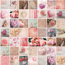 Pandora Hearts and Flowers Pink PVC Vinyl Tablecloth 20 Metres x 140cm