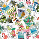 Summer Holiday Fun PVC Vinyl Wipe Clean Tablecloth  155cm x 140cm Warehouse Clearance