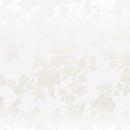 White on White Floral Classic Damask Pattern Vinyl Oilcloth Tablecloth