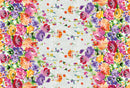 Summer Garden Border Vinyl Oilcloth Tablecloth