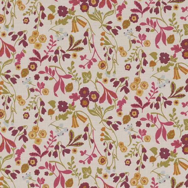 Ashbee Plum Floral Oilcloth Tablecloth