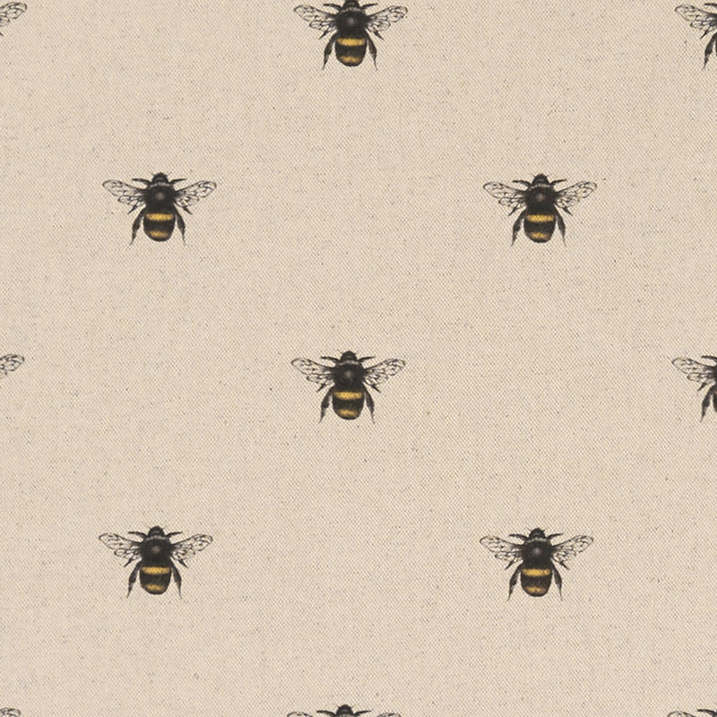 Abeja Bees Linen Cotton Oilcloth Tablecloth 133cm wide by Clarke and Clarke