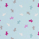 Alfie Scottie Aqua Oilcloth Tablecloth