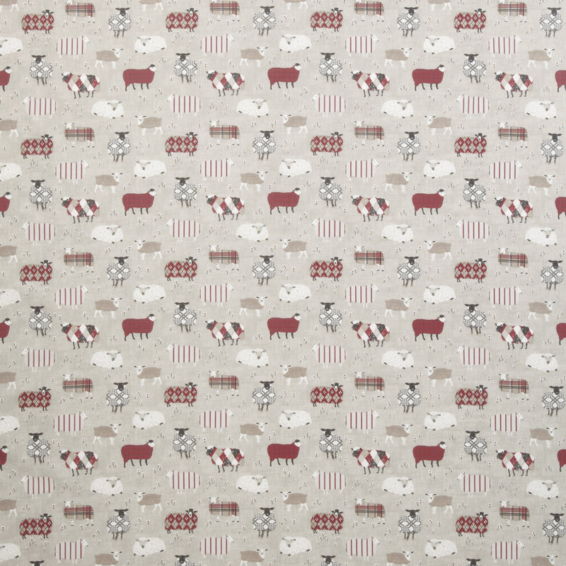 Baa Baa Sheep Peony Oilcloth Tablecloth Smd i-liv