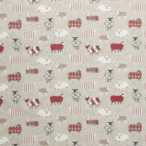 Baa Baa Sheep Peony Oilcloth Tablecloth Smd i-liv