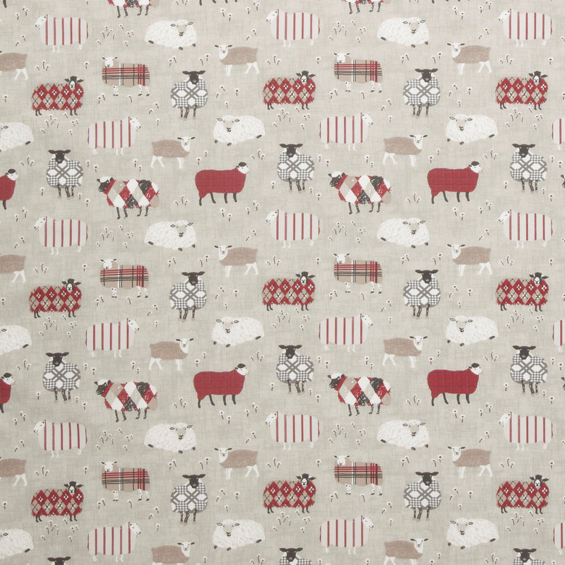 Baa Baa Sheep Peony Oilcloth Tablecloth Smd i-liv