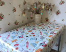 Bake Off Baking Cake Cream Oilcloth Tablecloth by Clarke & Clarke