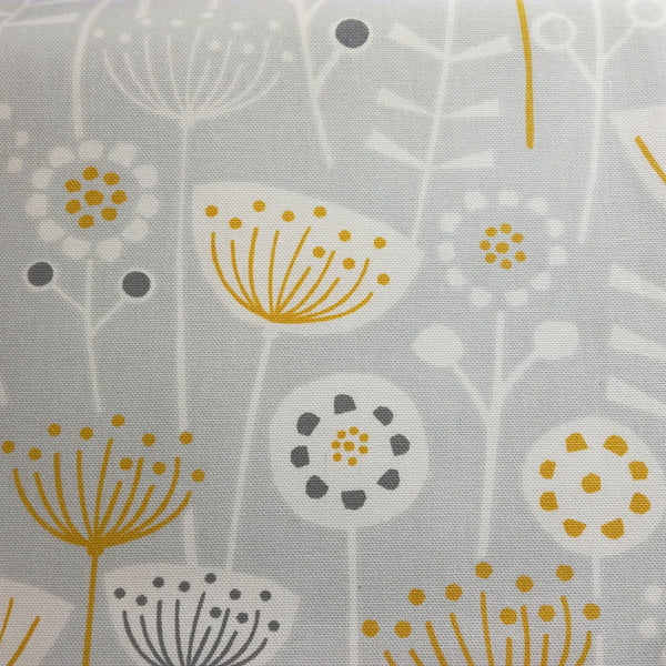 Bergen Grey Floral Scandi Oilcloth Tablecloth
