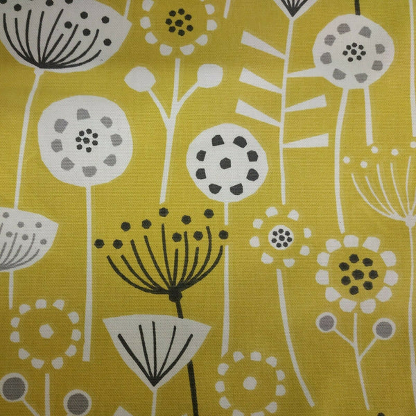Bergen Ochre Floral Scandi Oilcloth Tablecloth