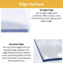Bespoke Clear PVC Table Protector Made to Measure – 1.5mm Thick