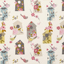 Bird House Multi Oilcloth Tablecloth