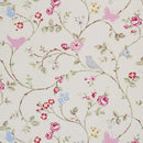 Bird Trail Grey Oilcloth Tablecloth by Clarke and Clarke