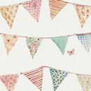 Bunting Cream Oilcloth Tablecloth by Clarke and Clarke