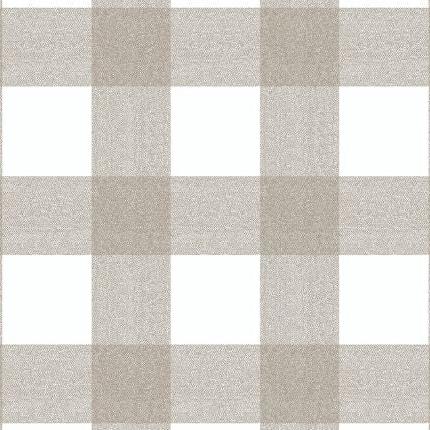 Maxine Grey Check Vinyl Oilcloth 60cm x 140cm  - Warehouse Clearance