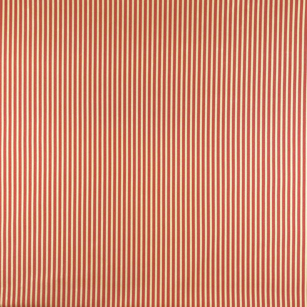 Watergate Brick Red  and Cream Stripe Outdoor Waterproof Fabric UV Resistant 150cm wide