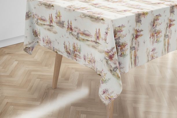 Caledonian Forest Plum Voyage Oilcloth Tablecloth