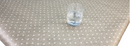 Carousel Stone Polka Dot Oilcloth Tablecloth I-Liv